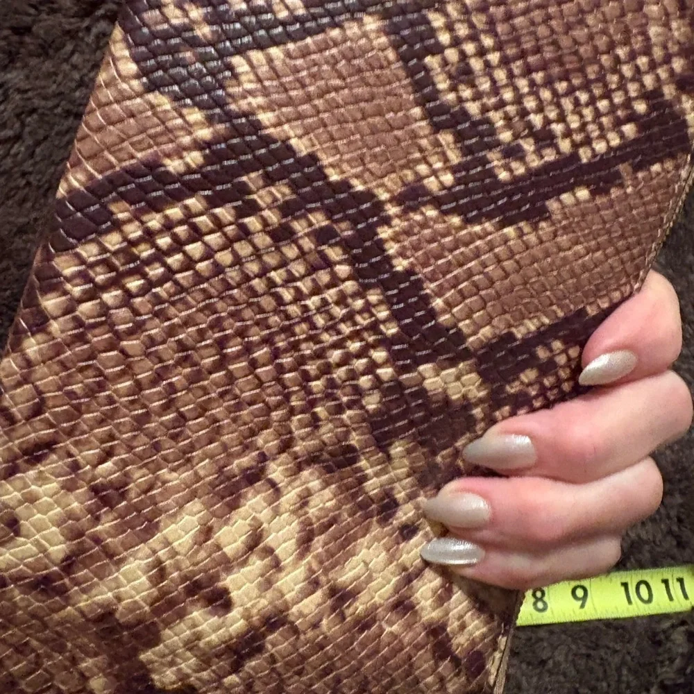 Michael Kors Brown Snakeskin Wristlet